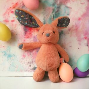 B Softies Bunny Rabbit Plush Happyhues Coral Cutie Orange Stuffed Animal 12 Inch